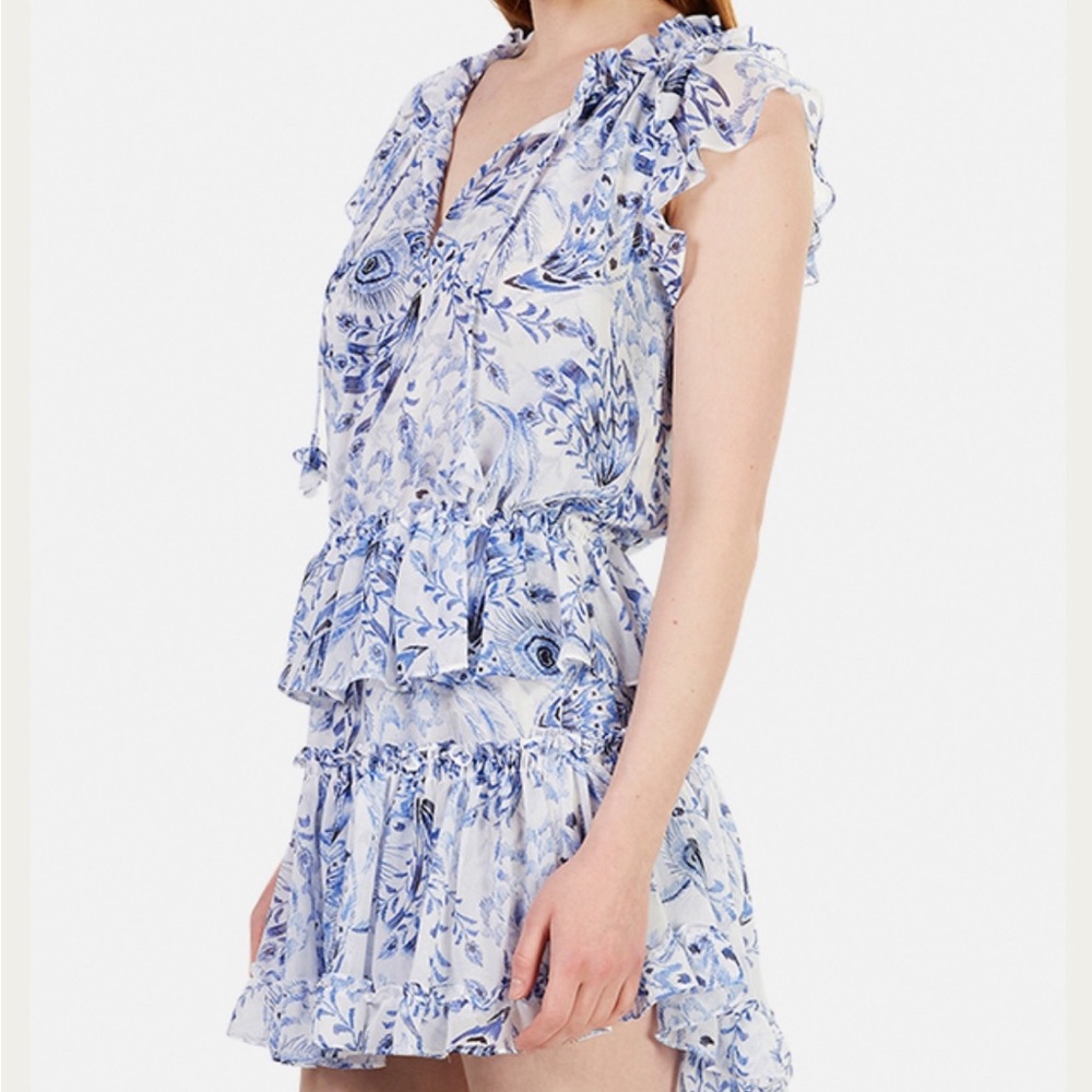 MISA Los Angeles Lilian Dress Peacock Size M - Picture 5 of 16